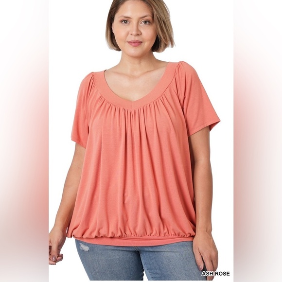 New! Plus Size Ash Rose Women's Top Sizes 1X 2X 3X - Picture 1 of 4